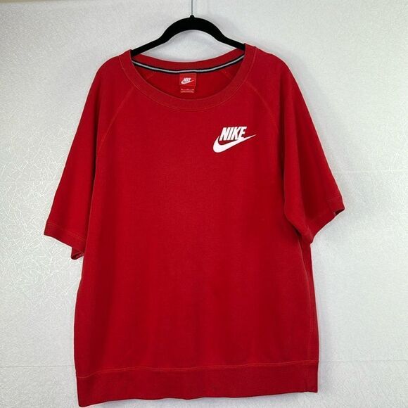 Nike Rally Short Sleeve Crew Neck Sweatshirt XL - Picture 1 of 4